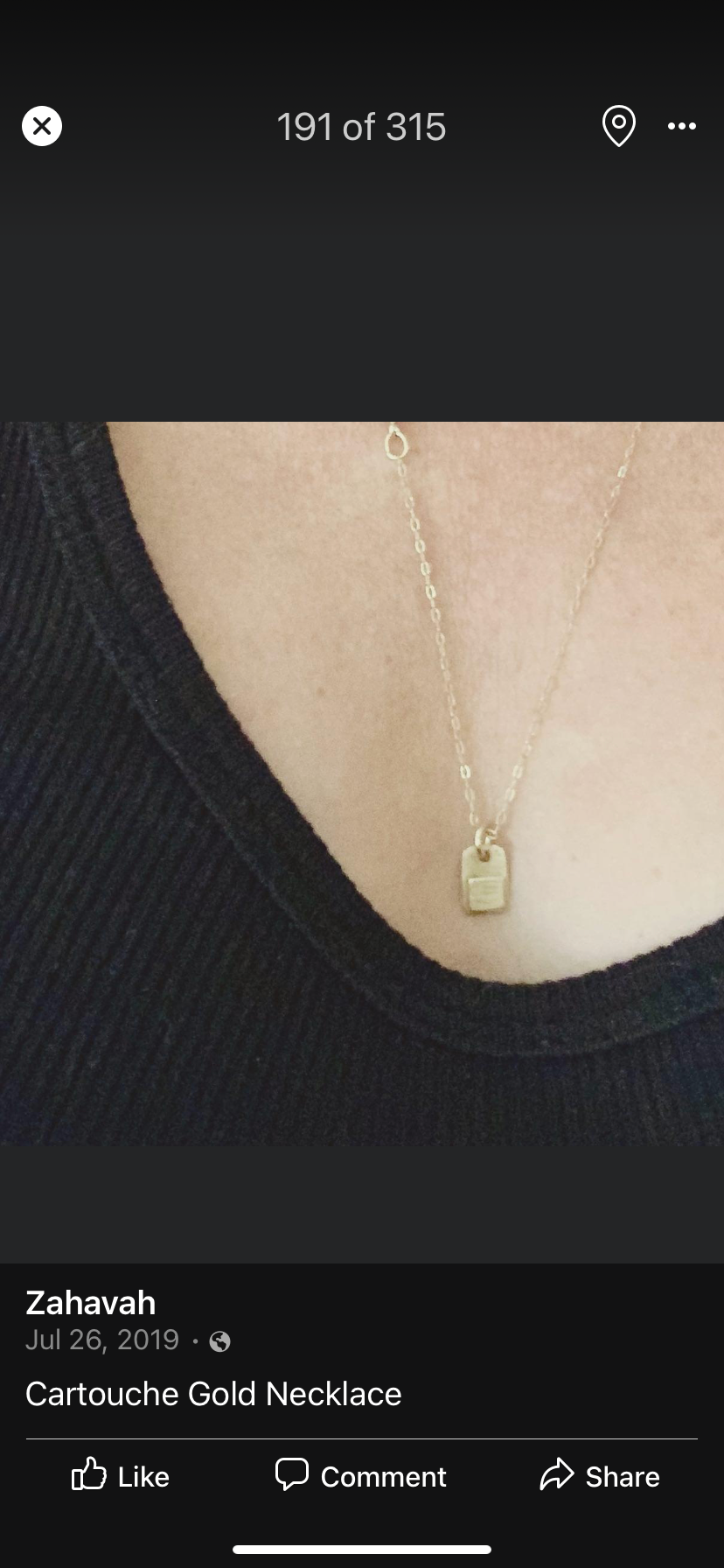 Zahavah Jewelry - Wholesale Pendant/Charm Necklace - Cartouche Necklace1