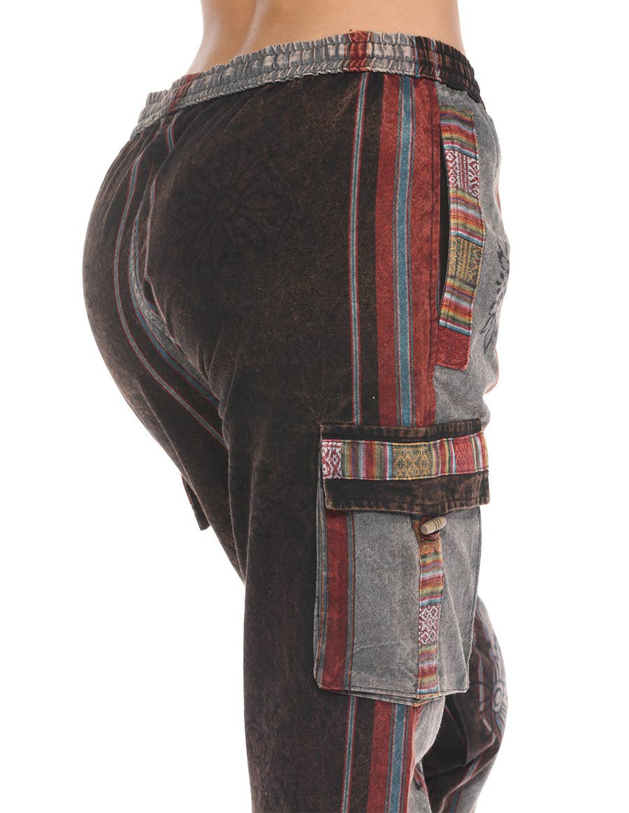 The Collection Royal / Royal Handicrafts - Wholesale Pants - Women's - Cotton Washed Boho Hippie Genie Pants5