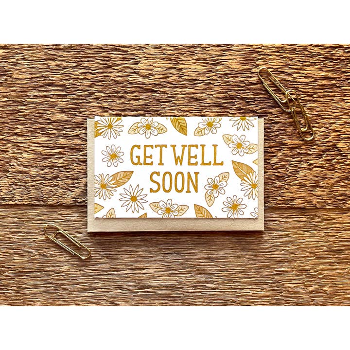 Noteworthy Paper & Press - Venta al por mayor Tarjeta "Que te mejores" - Get Well Soon Tarjeta de Gabinete1