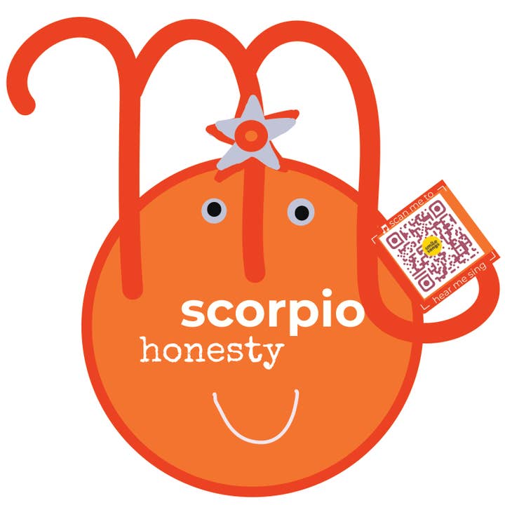 Smile Songs - Wholesale Sticker - Smile Songs 12 Zodiac Signs Astrology QR Code Stickers14