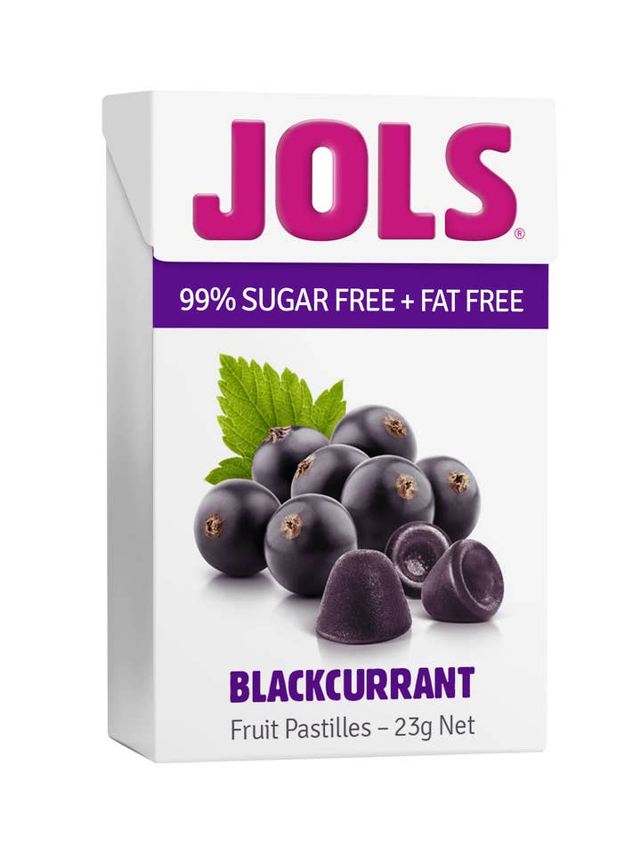 JOLS® Blackcurrent - 99% Sugar Free + Fat Free Fruit Snacks - 12 Pack for wholesale by Ferndale