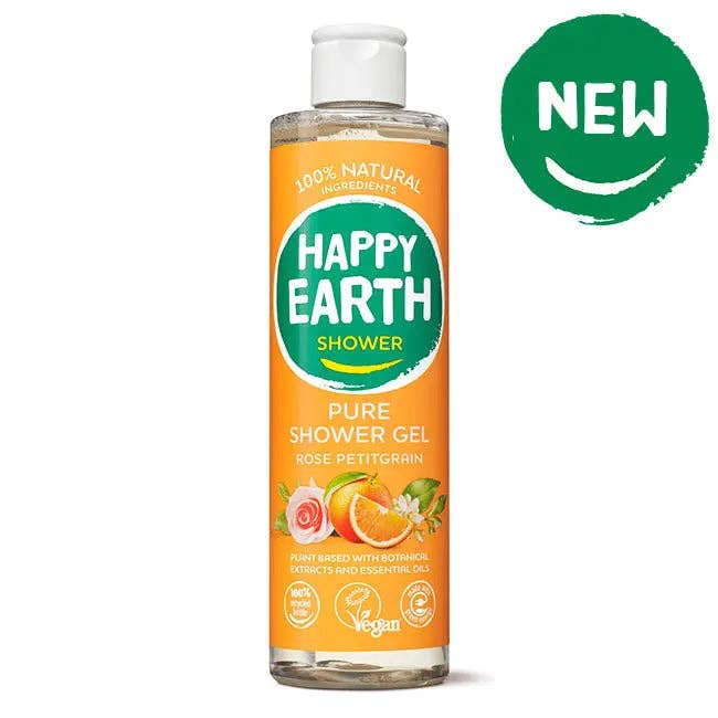 Happy Earth - Vente Lotions corporelles/Gels douches - Gel Douche Naturel Rose Petitgrain0