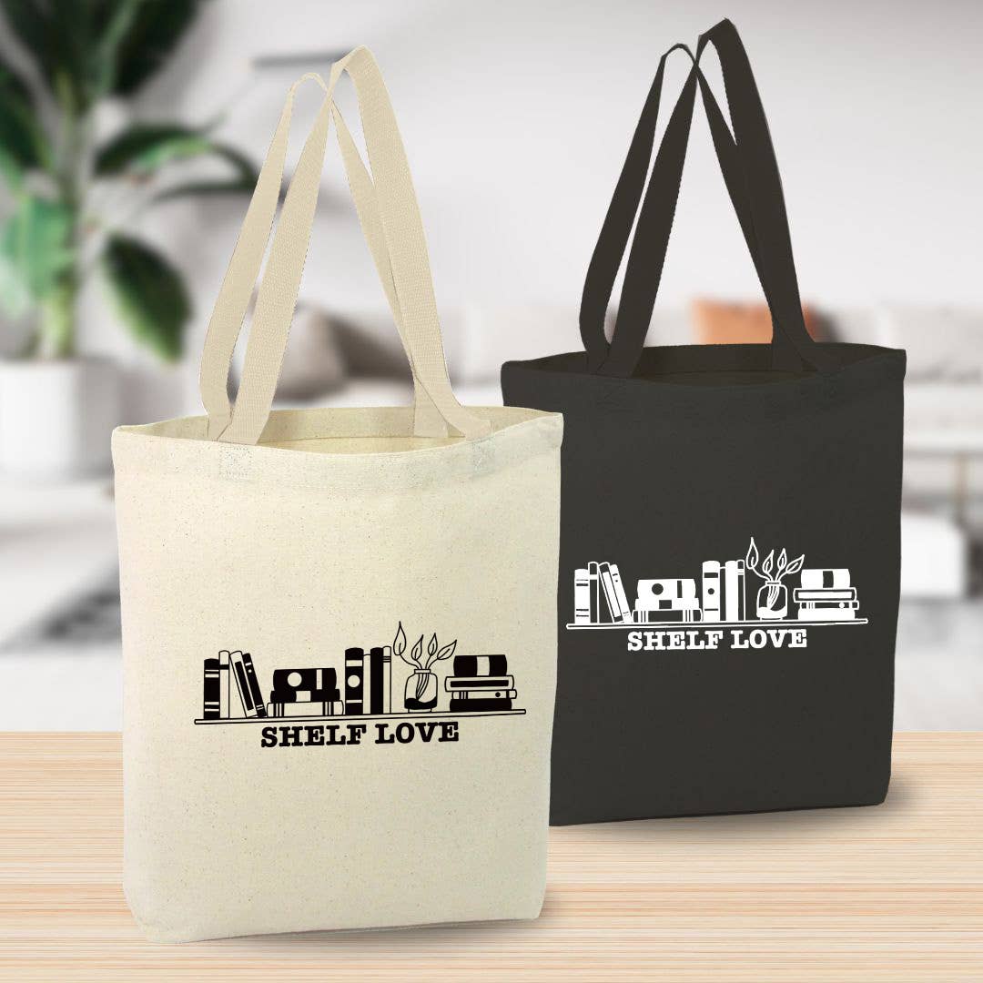 Anna B. Shop - Wholesale Tote Bag - Unisex - Shelf Love Canvas Tote Bag, Book Shop, Custom Bag2