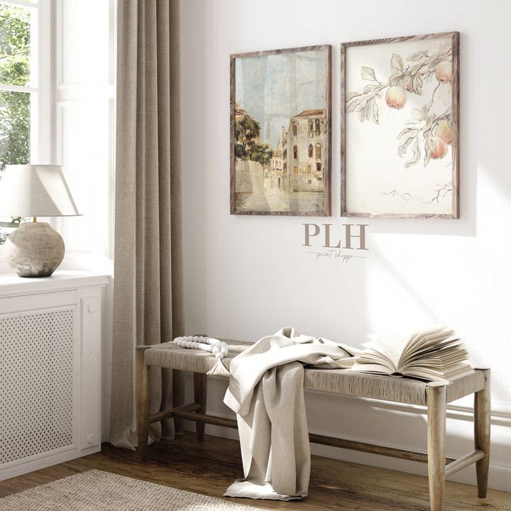 Porter Lane Home - Vendita all'ingrosso Stampa artistica - Stampa artistica vintage di paesaggio urbano italiano3