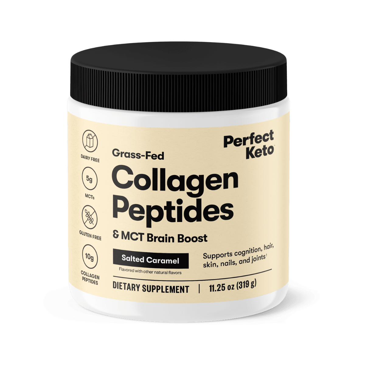 Perfect Keto - Wholesale Protein/Superfood Powder - Grass-Fed Collagen + MCT Oil, Dairy Free, Coffee Creamer7