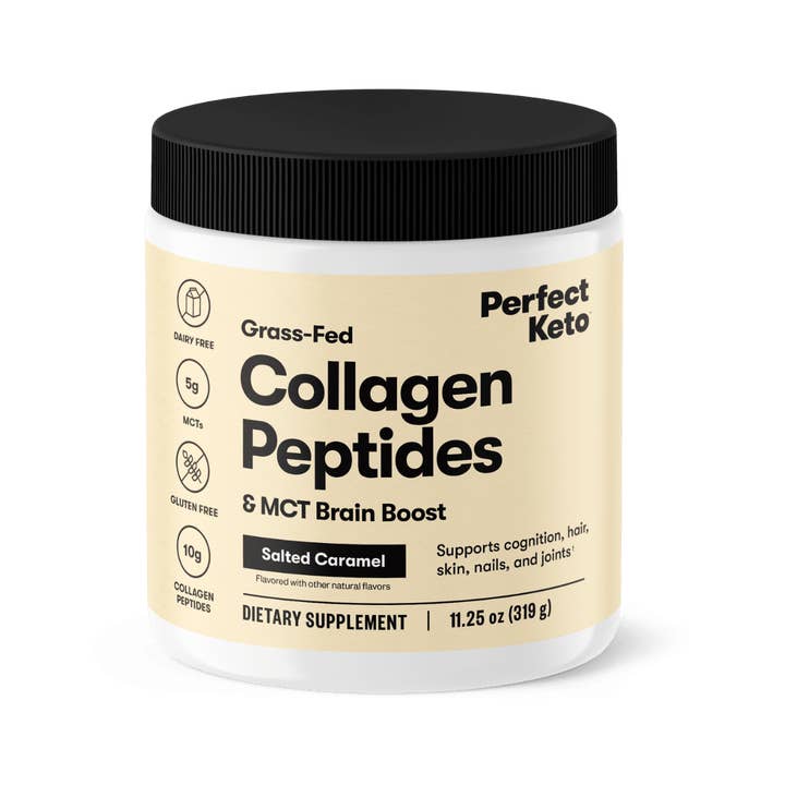 Perfect Keto - Wholesale Protein/Superfood Powder - Grass-Fed Collagen + MCT Oil, Dairy Free, Coffee Creamer7