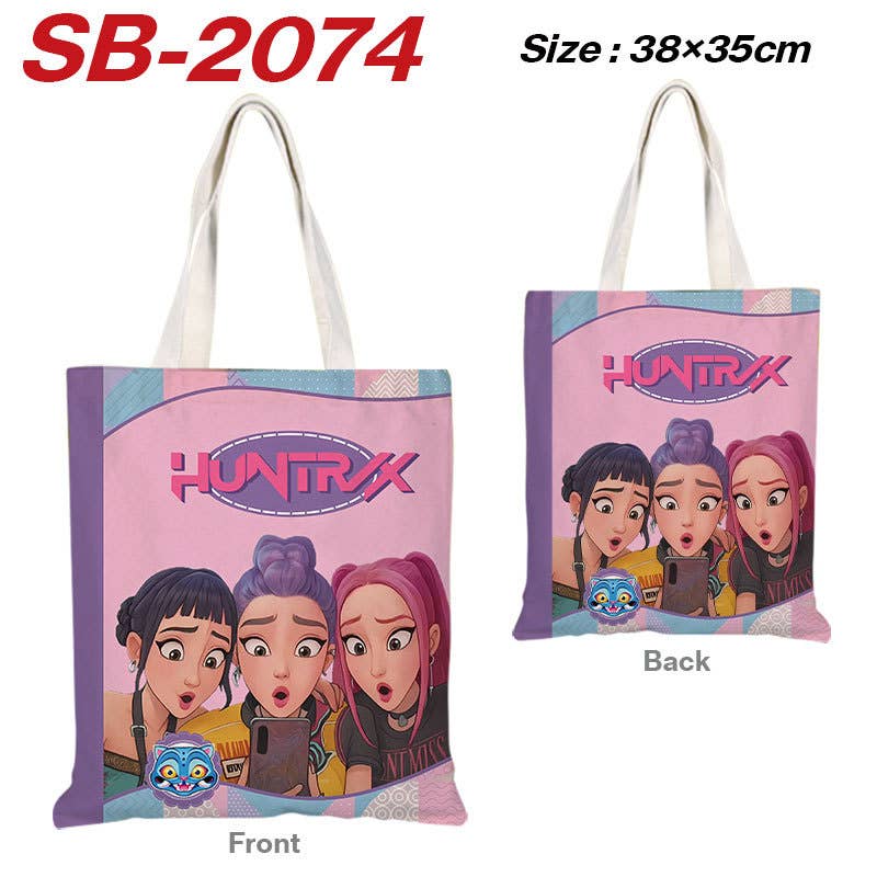 Little Trendy - Vente Tote bag – femme - Sac fourre-tout en toile à impression intégrale inspiré du K-pop KDH13
