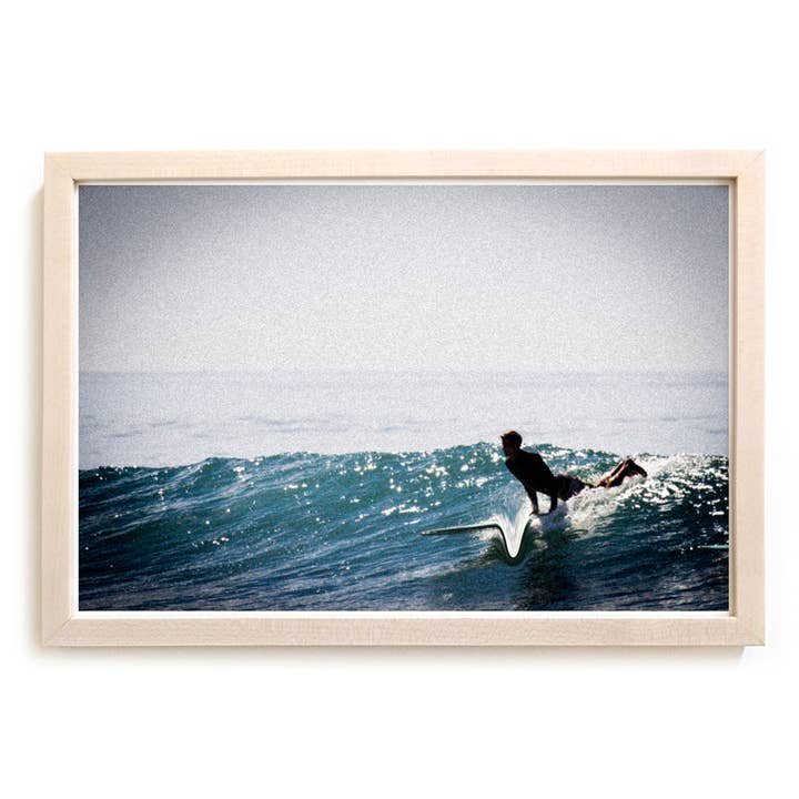 Impression d'art de surf "The Down Line" Série de surf surréaliste pour la vente par Matthew Allen Art