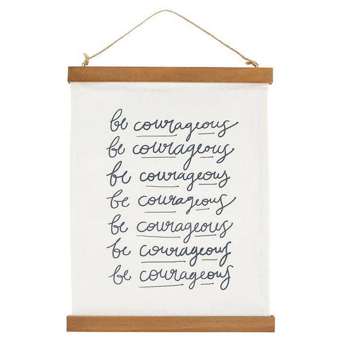 Angle - Wholesale Banner - Framed Canvas Banner - Courageous