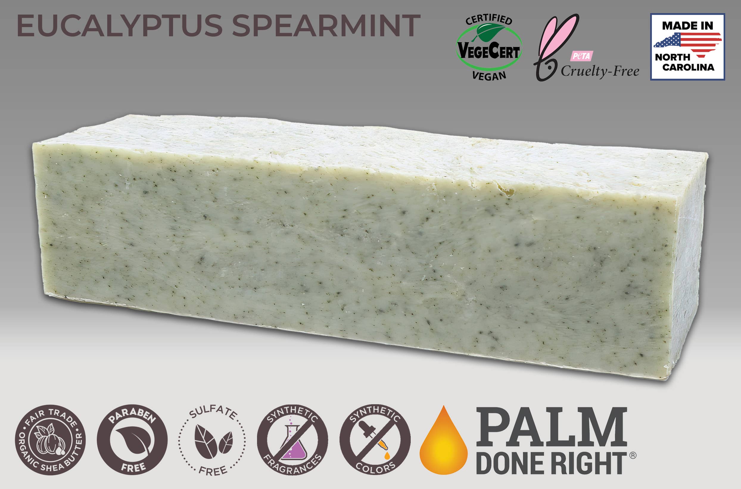 Adams Handmade Soap - Vente Pains de savon - Savon à l'eucalyptus à la menthe verte1