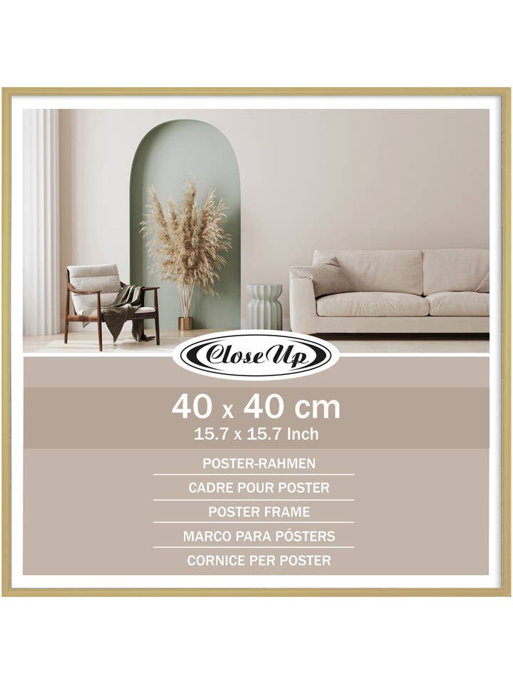 Close Up Moldura de Poster 40 x 40 cm dourada por atacado de Close Up GmbH