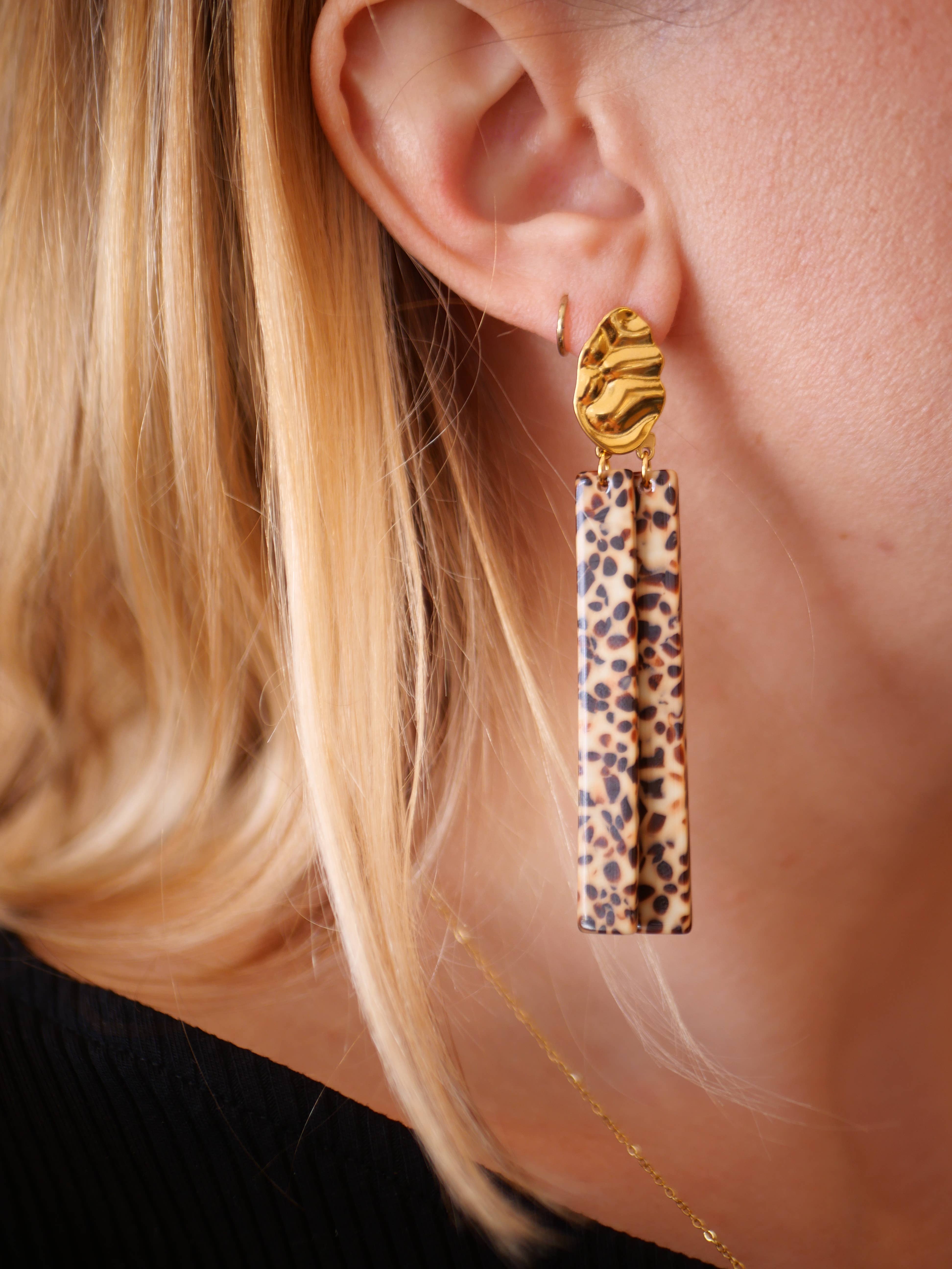 Azeria Création - Vente Boucles d'oreilles pendantes - Boucle d'oreilles Evie5