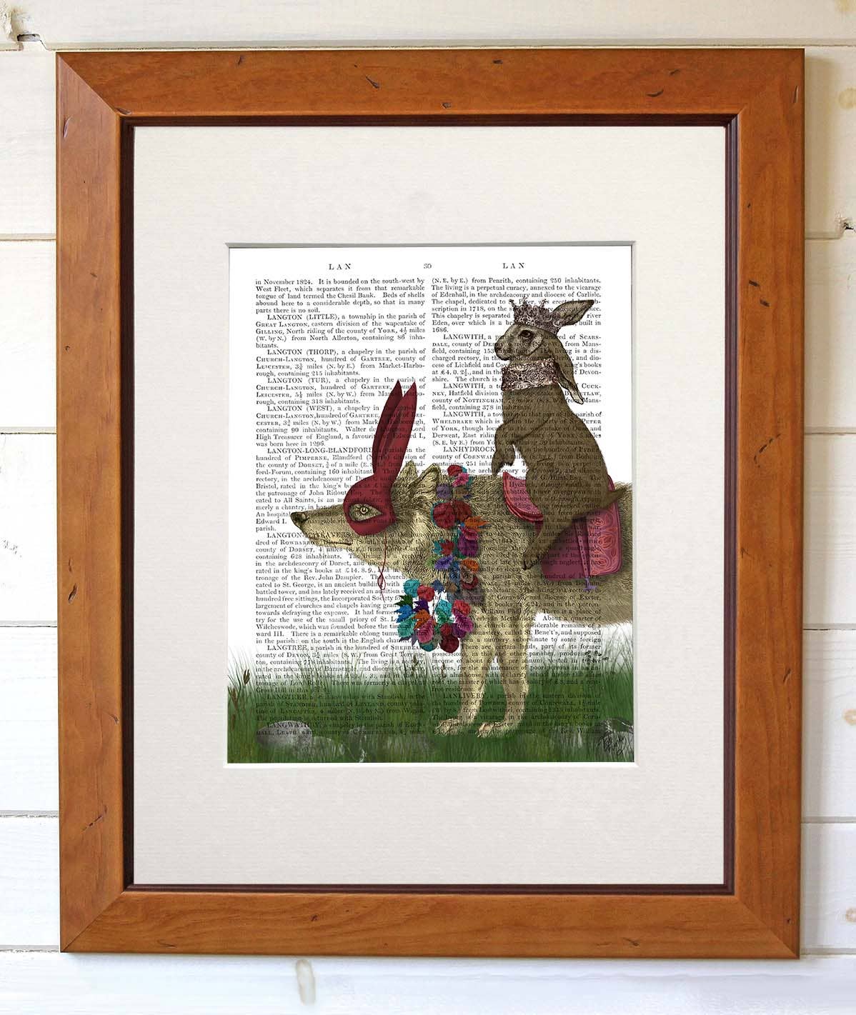 FabFunky Ltd - Wholesale Art Print - Arrival of the Hare King, Rabbit Book Print / Art Print2