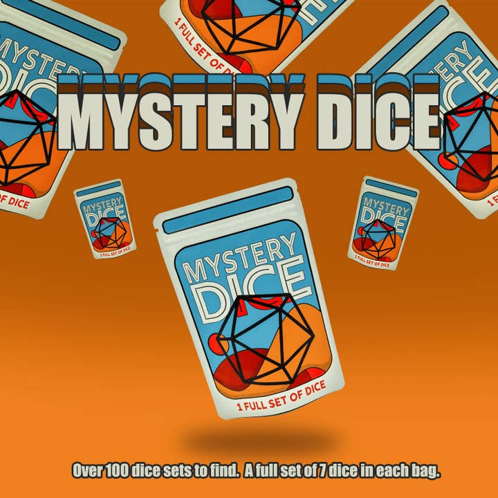 1985 Games - Wholesale Dice - Mystery Dice - full set of 7 Polyhedral Dice7