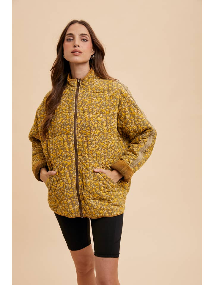 In Loom - Wholesale Puffer Jacket - Women's - QUILTED CORDUROY PUFFER JACKET