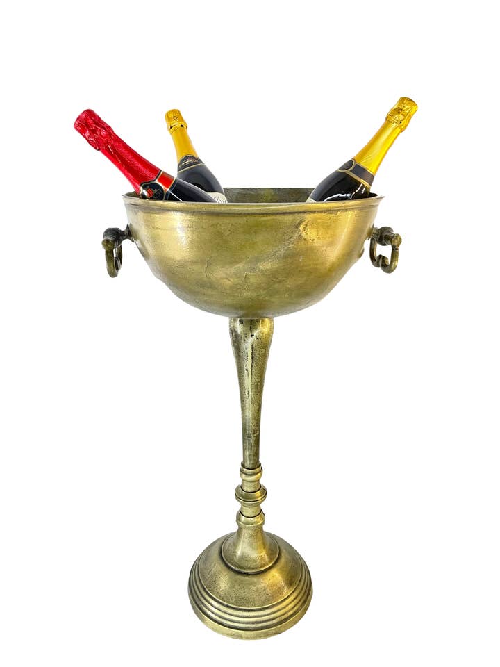 Floor Standing Rustic Champagne Ice Bucket Wine Cooler 1 for wholesale by DDecorStore