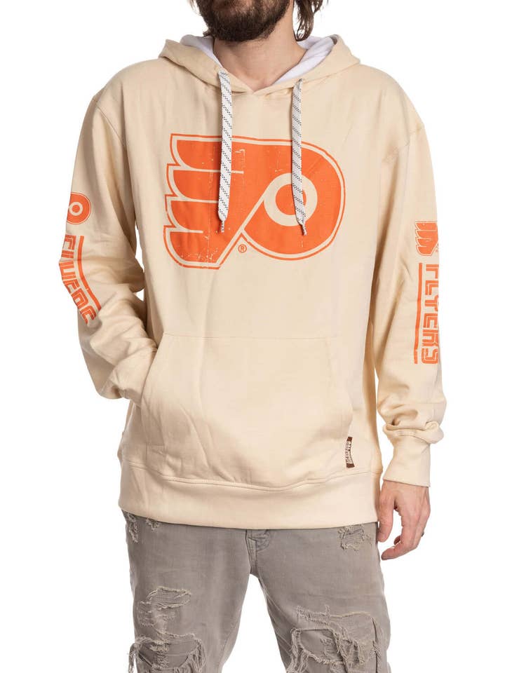 Philadelphia Flyers Oatmeal Hockey Hoodie for wholesale by Bench Clearers