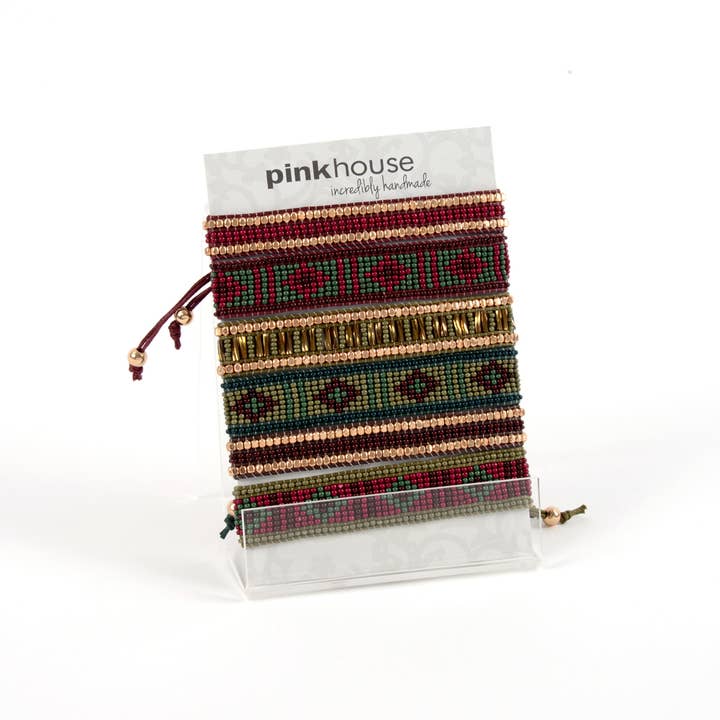 Bracelet à Tirer Perlés Scandi - 6/Carte pour la vente par Pink House Imports