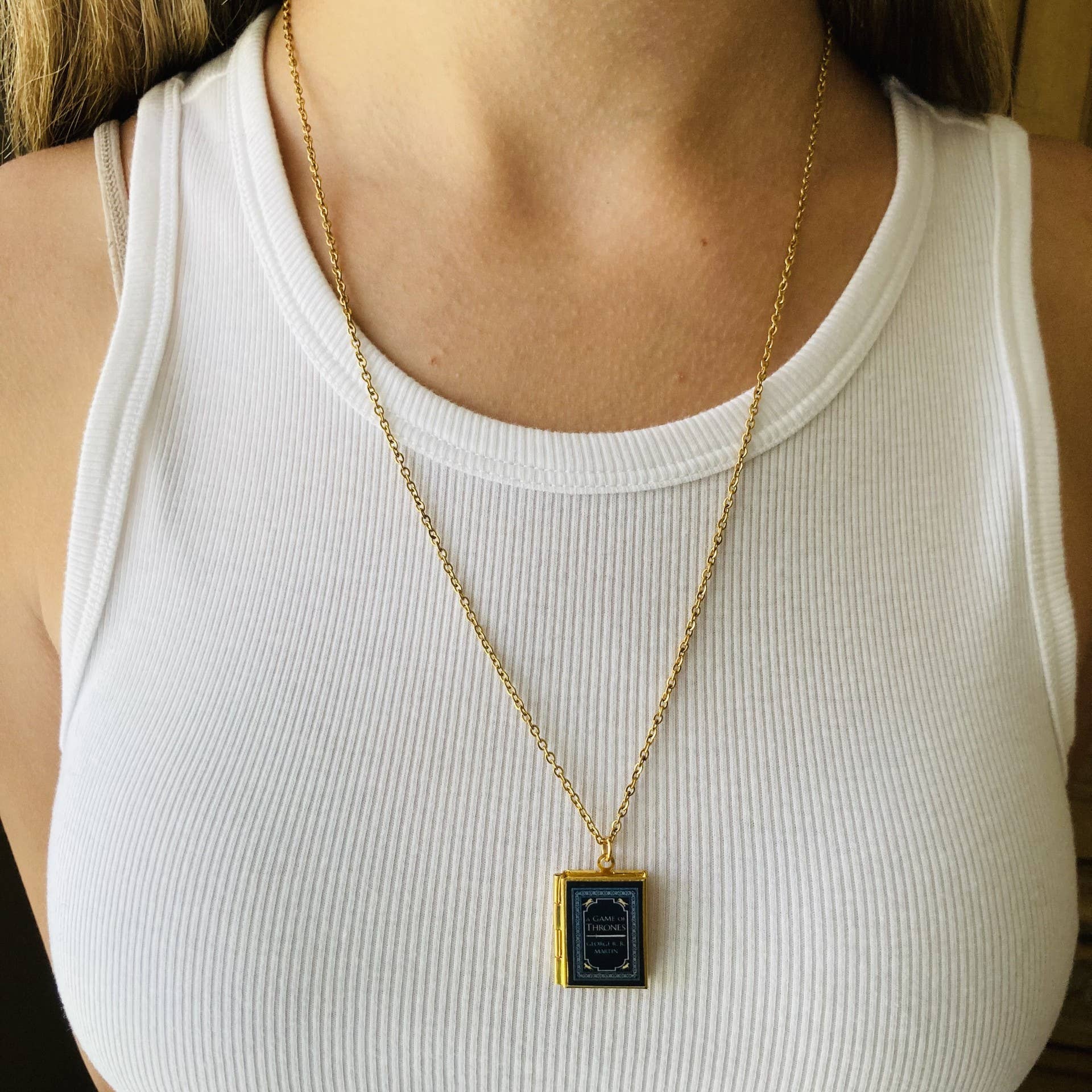 Marshall and Rose - Wholesale Locket Necklace - Book Locket Game of Thrones 1