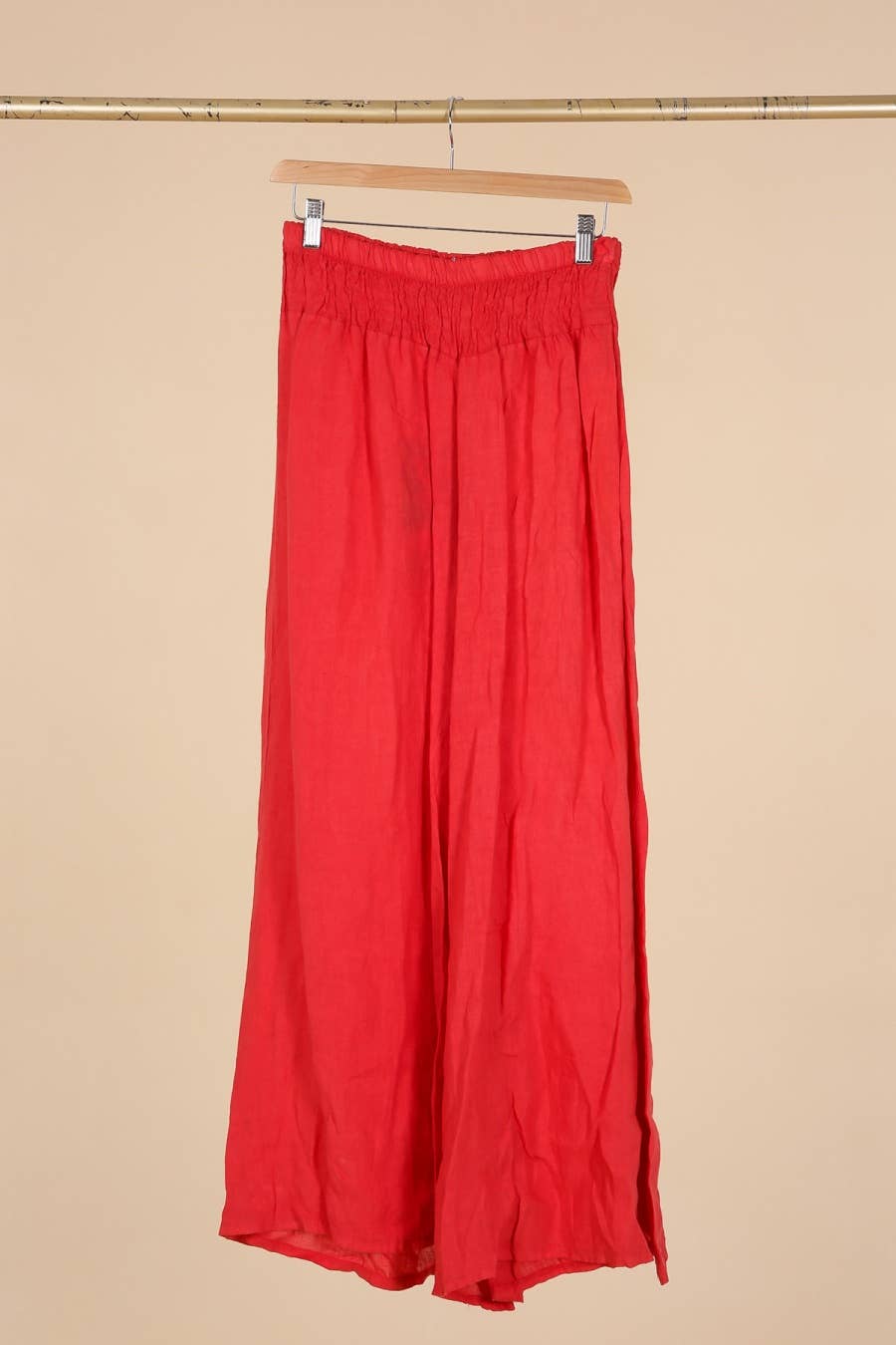 la maison des fibres naturelles - Wholesale Pants - Women's - Flared linen trousers 66031 100%LINEN20