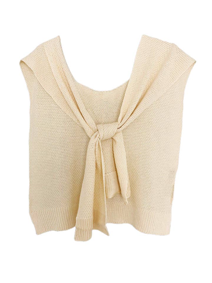 JC Sunny Fashion - Wholesale Swim Cover Up - Women's - JC063320 Solid Color Tie Front Should Cover-Up2