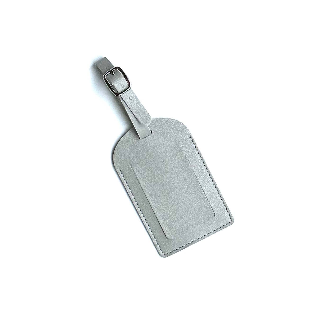 iconic mi - Wholesale Luggage Tag - Soft PU Leather Travel Luggage Tag Silver Gray0