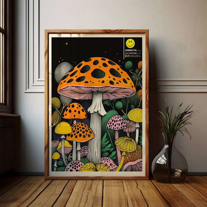 Love Frankie – wholesale Art print – Spellbound - Pipe Dream Psychedelic Mushrooms Art Print2