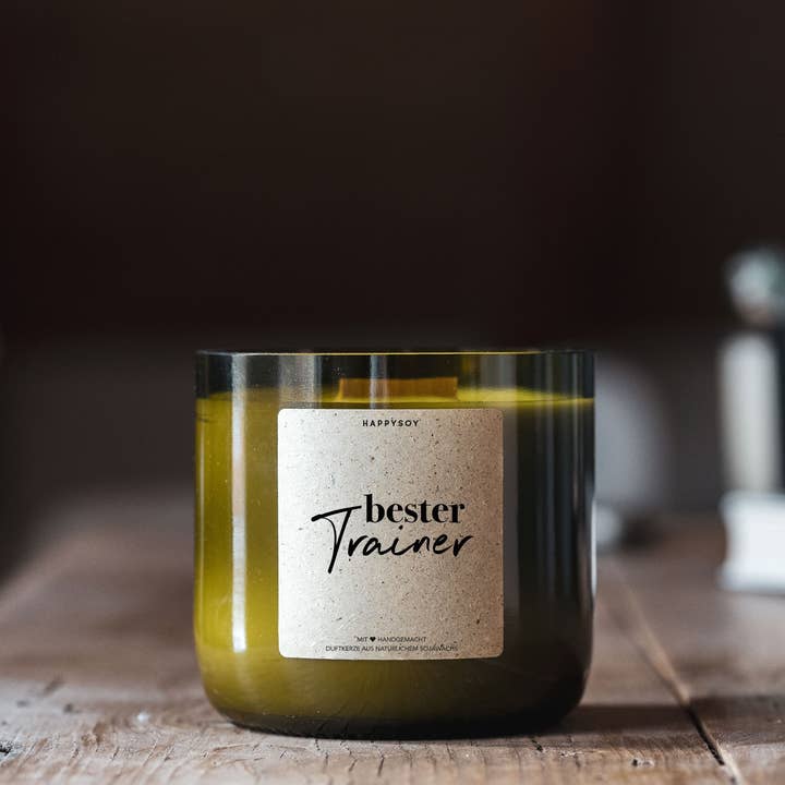 Happysoy - Wholesale Jar/Filled Candle - Scented Candle | Best Trainer | From Wine Bottle1