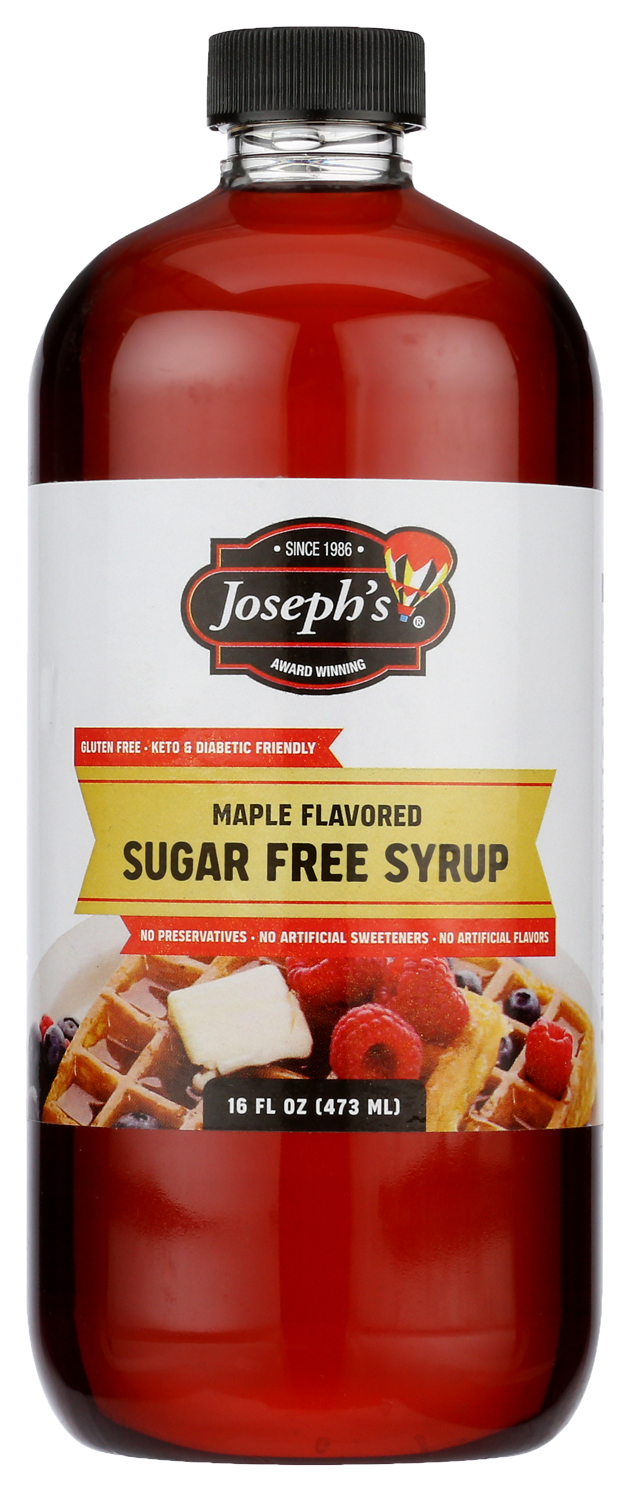 Joseph's Sugar Free - Wholesale Maple Syrup - Joseph's Sugar Free Syrup, 16 oz Plastic Bottle1