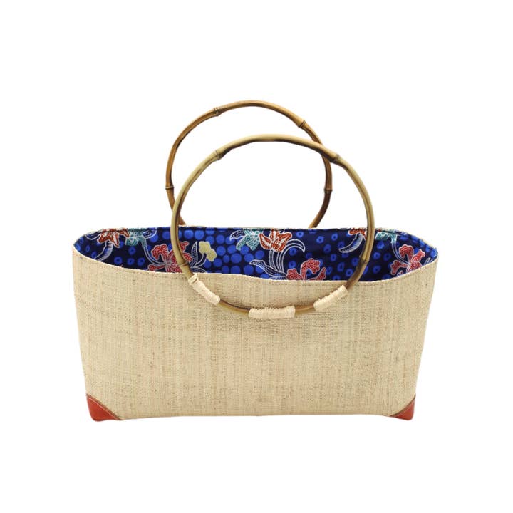 Shebobo - Wholesale Beach Bag - Bebe Straw Handbag with Bamboo Handles