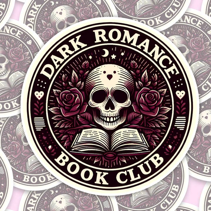 Handmade Vinyl sticker - "Dark Romance book club" for wholesale by With Love, Ell