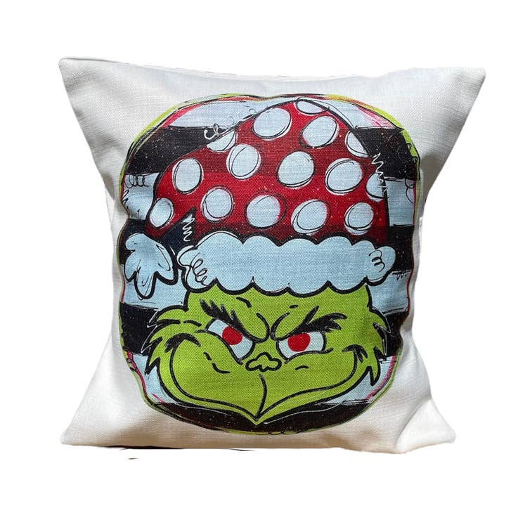 SS Grinch Pillow for wholesale by Southern Cotton Mill