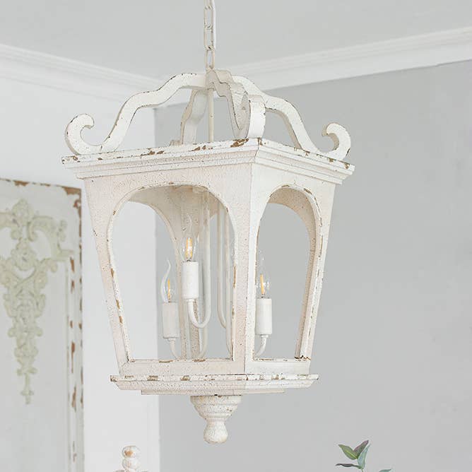 A&B Home Group Inc. - Wholesale Chandelier/Hanging Light - 16x16x29" Bellamy White Streetlight Chandelier - Cream/White0