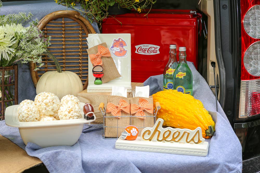 Cutlery Couture - Wholesale Napkin Ring - Stripe Hand Tied Ribbons - Orange/Cream - Set of 81