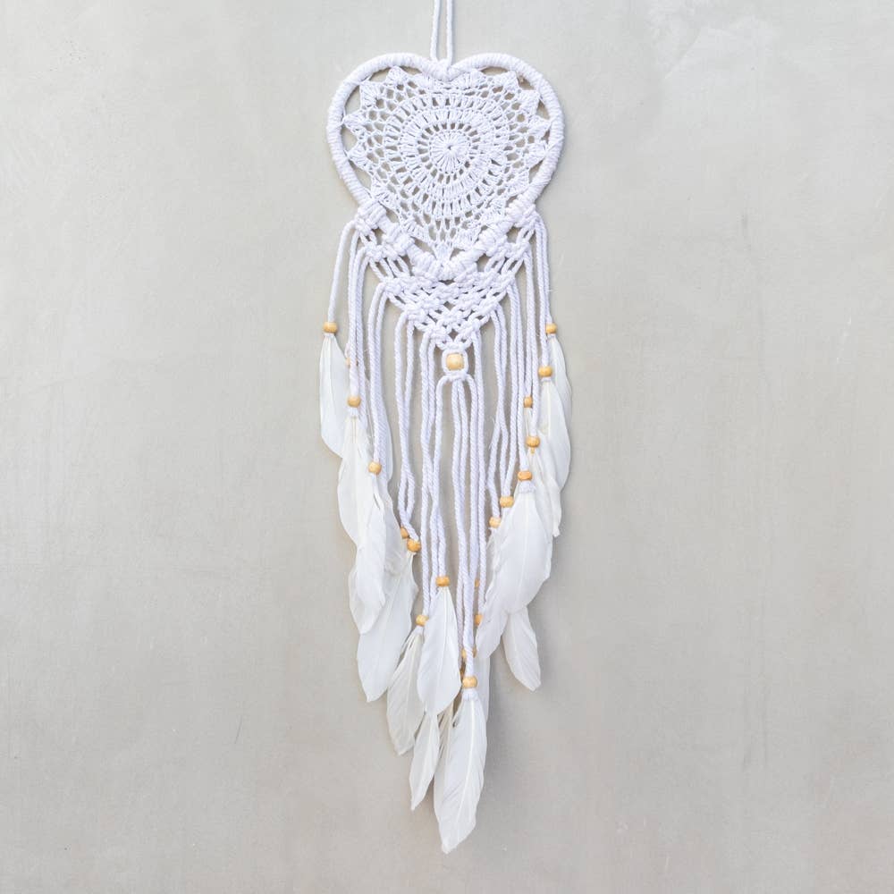 White Moon Dream Catcher, Dream Catcher Wall Hanging, Moon Phases Decor,  Nursery Wall Decor Crescent Moon Dreamcatcher Crochet Dream Catcher 