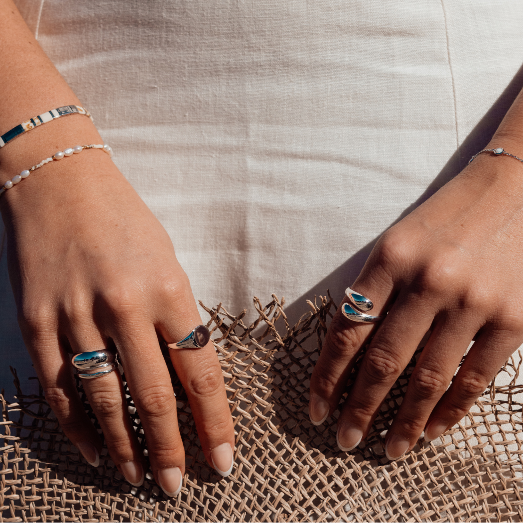 BOWERBIRD JEWELS - Wholesale Band/stacked ring - Silver Split Shank Ring6