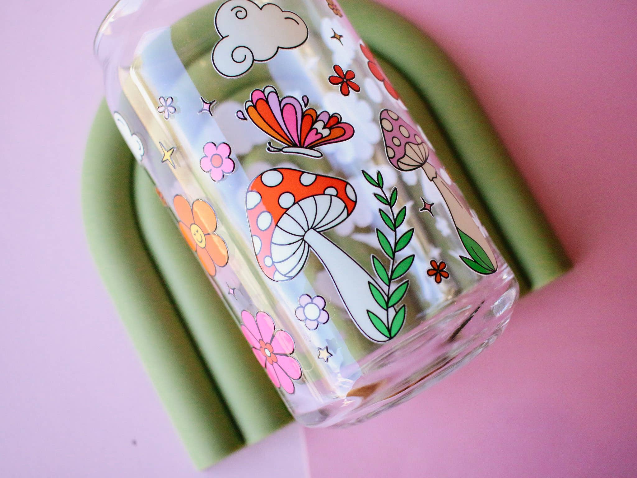 Made by April-Lynn – Engroshandel Drikkeglas/kop – Champignon Fields glaskop1