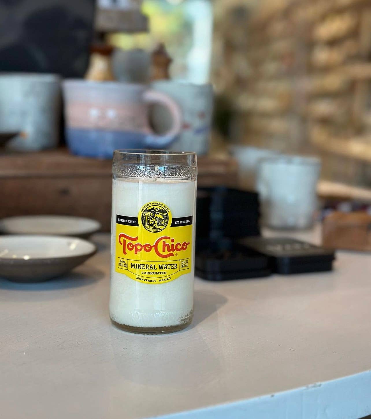 Project Happiness Candle Co. - Vente Bougie en bocal - Bougie en cire de soja parfumée aux agrumes tropicaux Topo Chico - 8oz15