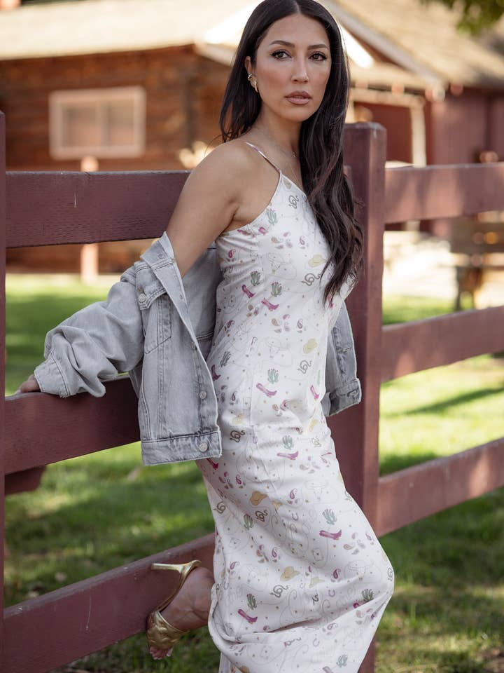 Care Tucker - Wholesale Dress - Women's - CARE Western Lennon Zipslip™️ Dress (Ivory)