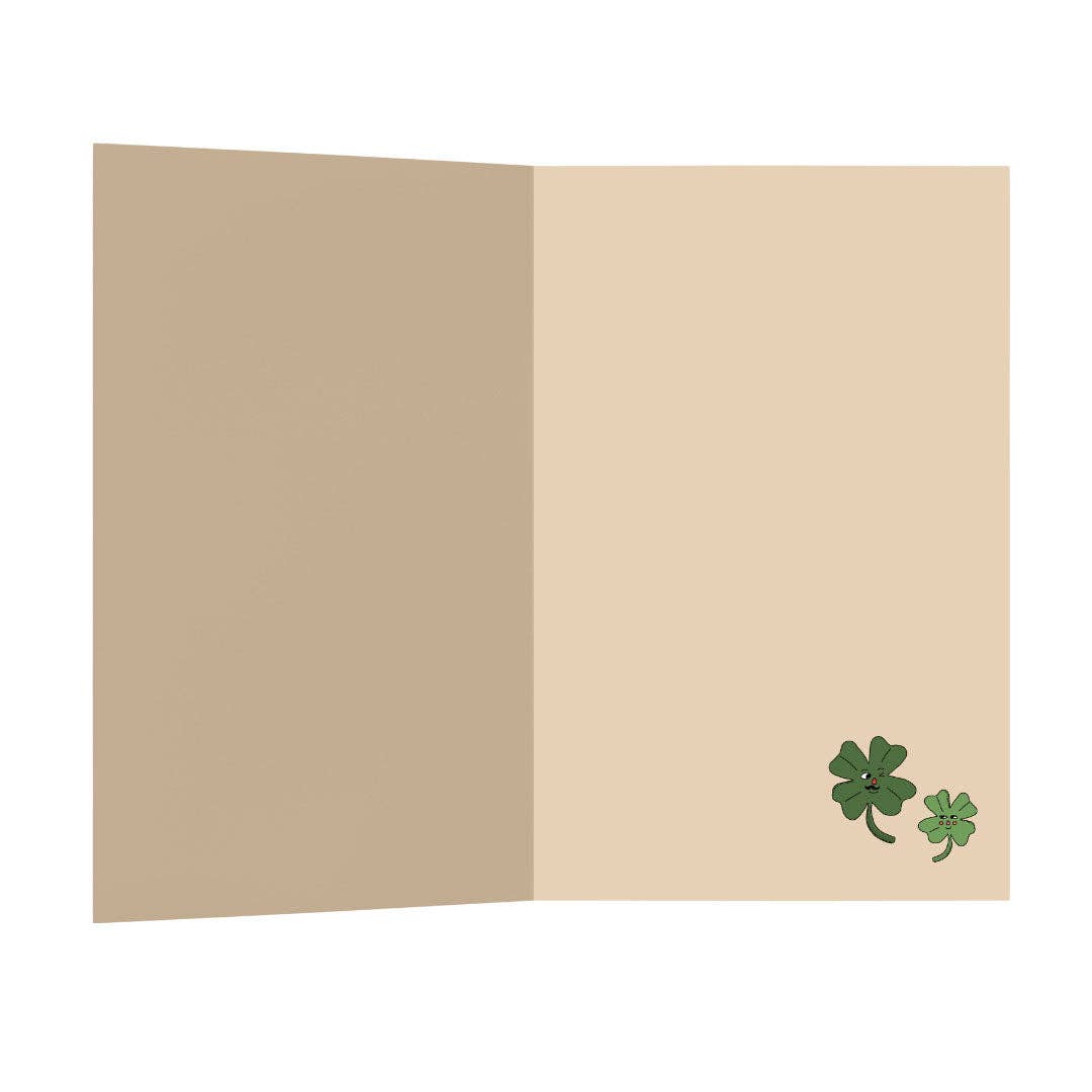 Eat the Moon | Greeting cards and stationery – wholesale Father’s Day card – Lucky clover1