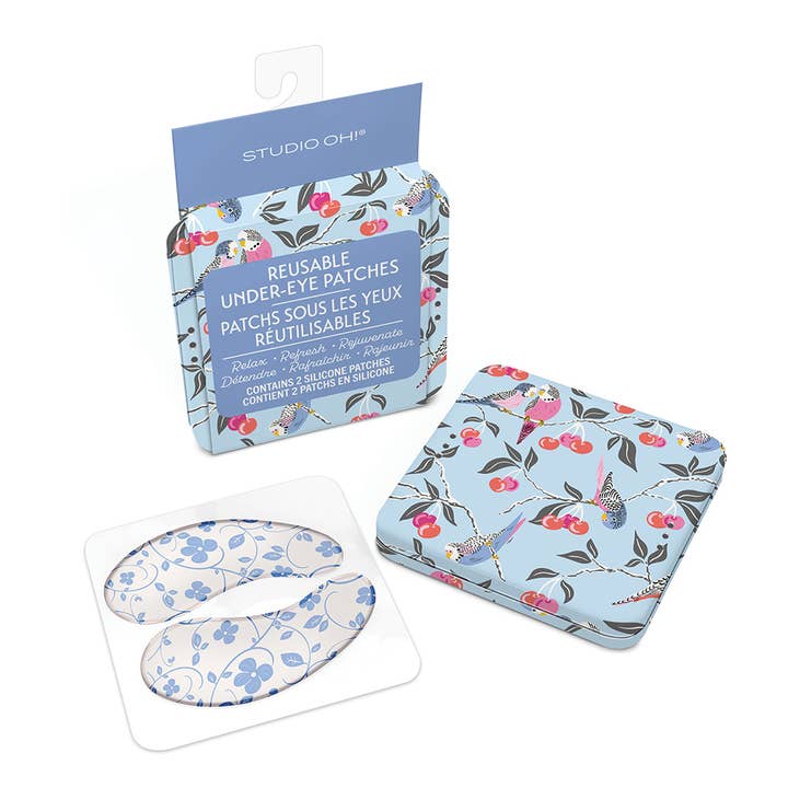 Studio Oh! - Wholesale Eye Treatment Mask - Birds in the Cherry Tree Reusable Under-Eye Patches