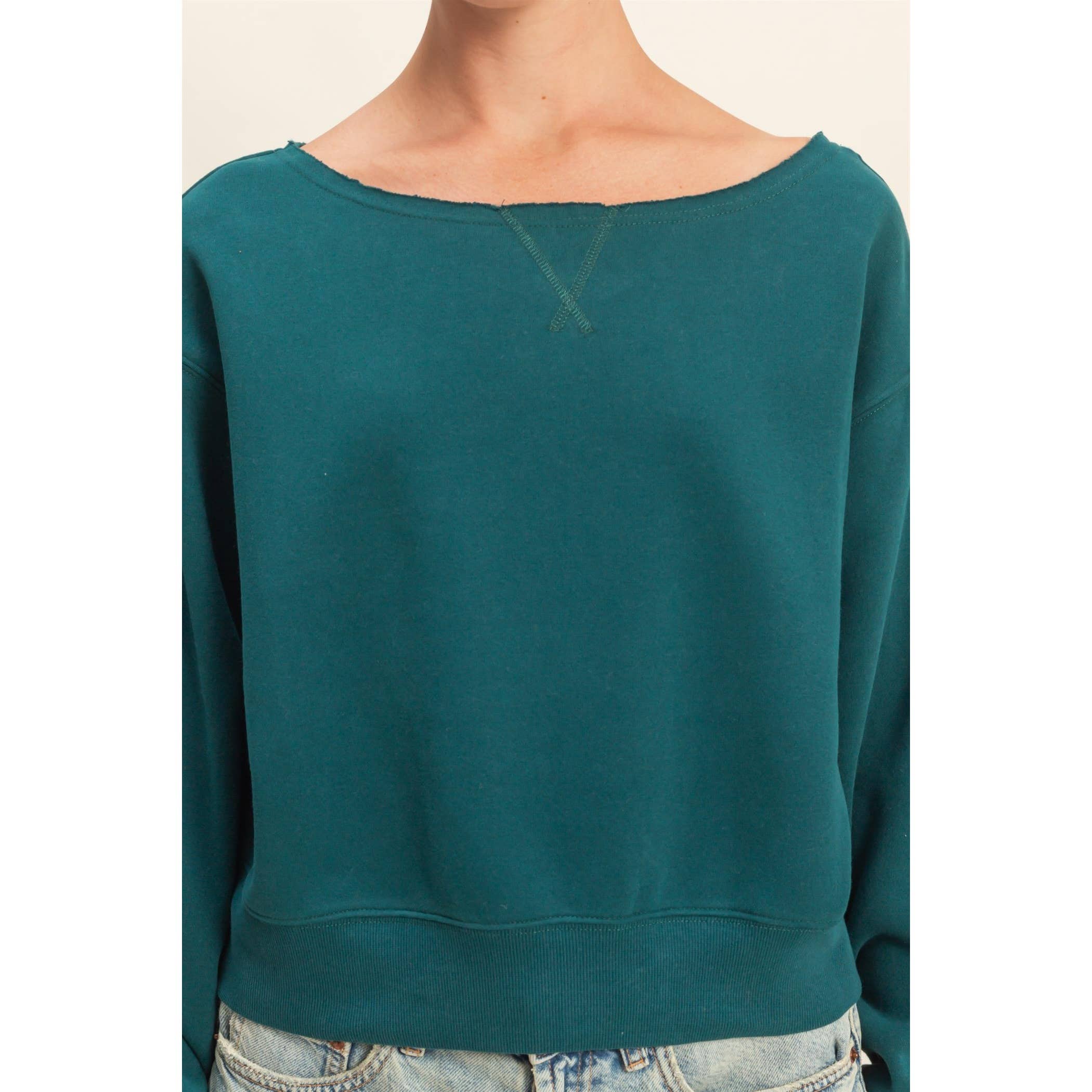 HYFVE - Vente Sweat-shirt – femme - Sweat-shirt à manches longues et col bateau13