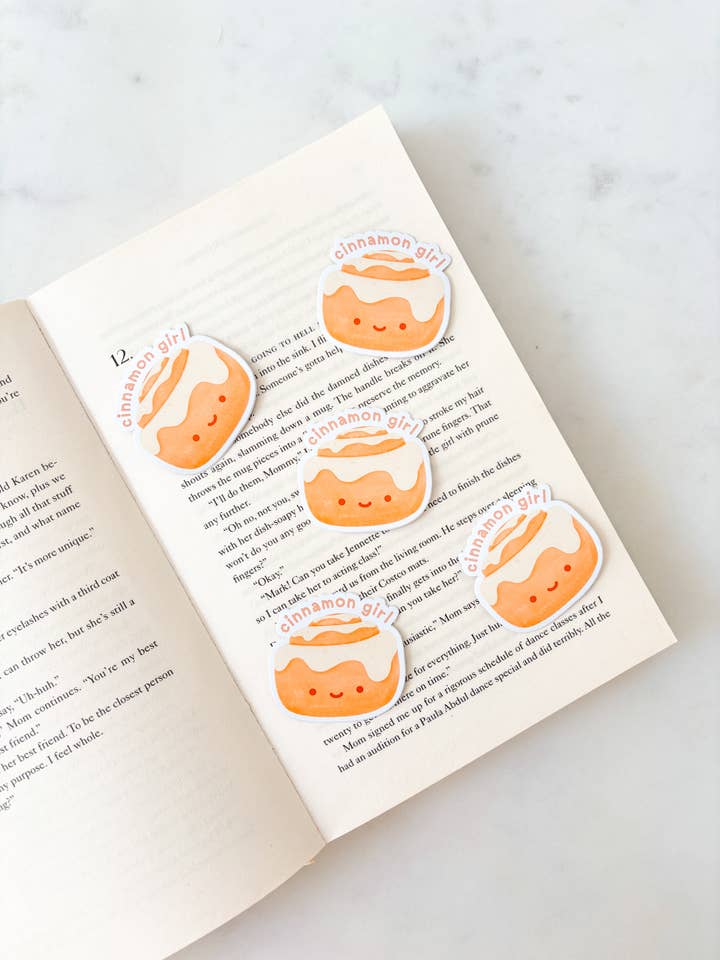 Autocollant Fille Cannelle pour la vente par Fleurs on Sunday