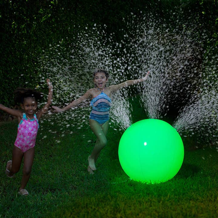PoolCandy - Wholesale Sprinkler - Beach Ball Sprinkler Illuminated LED Color Changing1