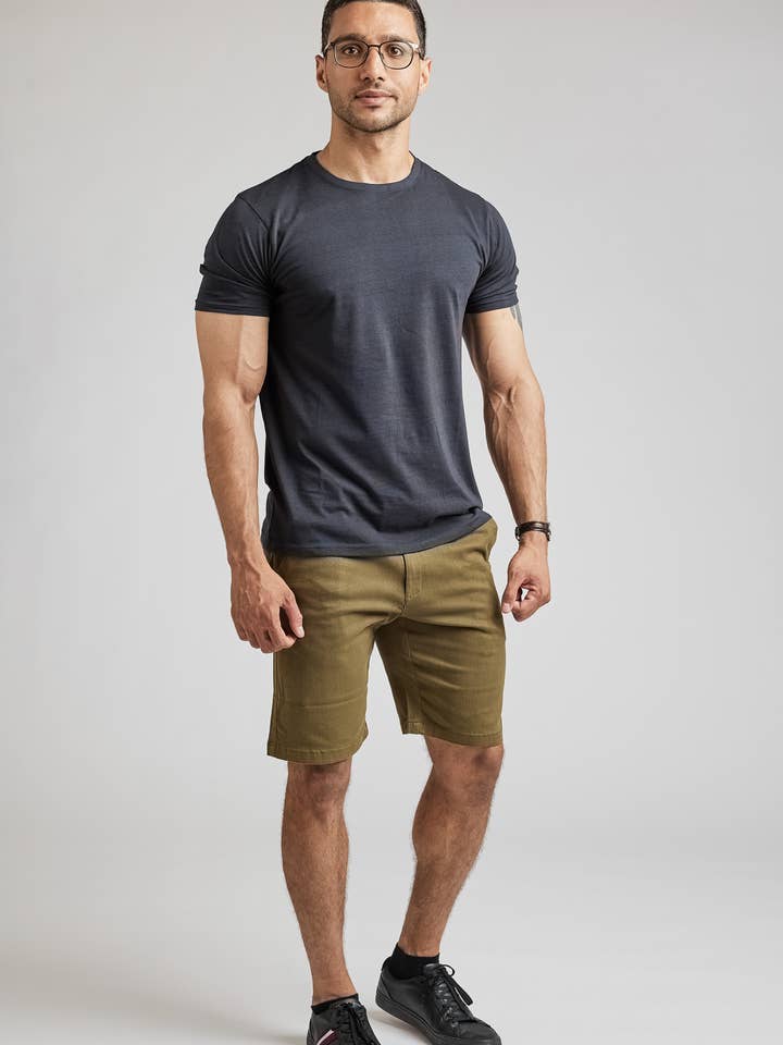 Marinha escura T-Shirt liso- Dark Navy para venda a revendedores na Faire