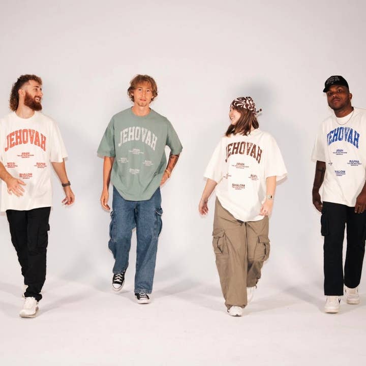 Malta Apparel LLC - Venta al por mayor Camisa - Unisex - Camiseta JEHOVAH - Crema/Marrón4