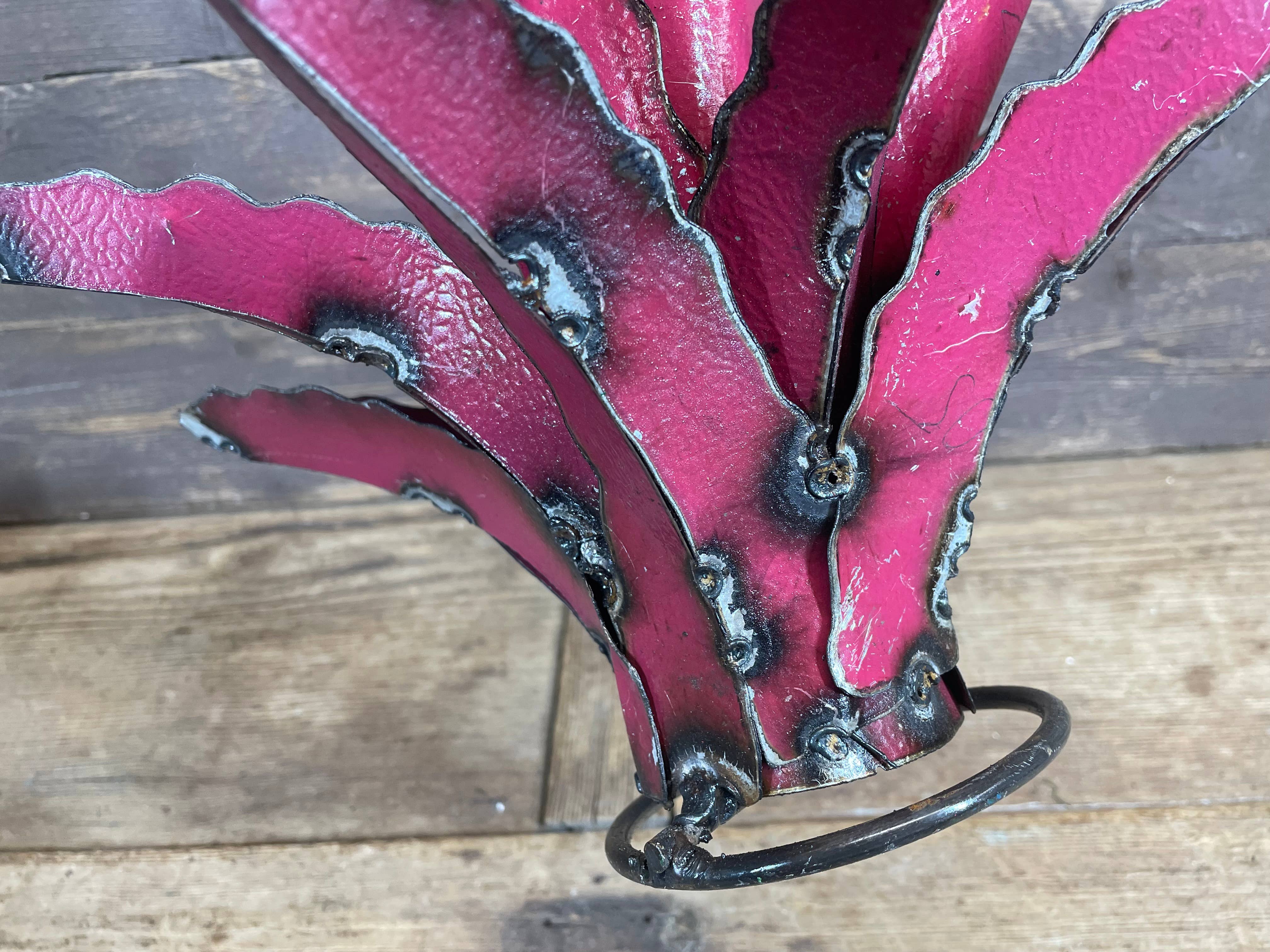 My Amigos Imports - Vendita all'ingrosso Decorazioni da tavolo - Maguey Agave Cactus di Metallo Colorato-Cactus-33x28 cm-NUOVO20