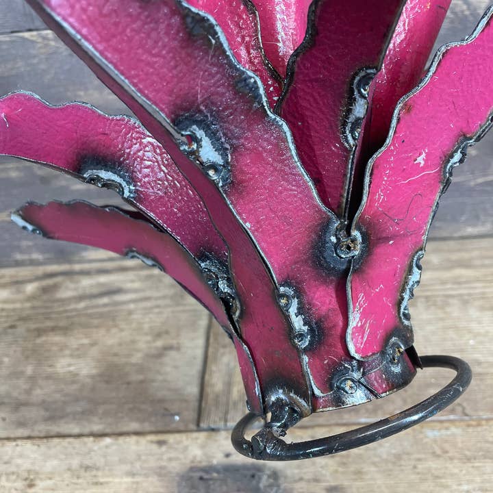 My Amigos Imports - Vendita all'ingrosso Decorazioni da tavolo - Maguey Agave Cactus di Metallo Colorato-Cactus-33x28 cm-NUOVO20