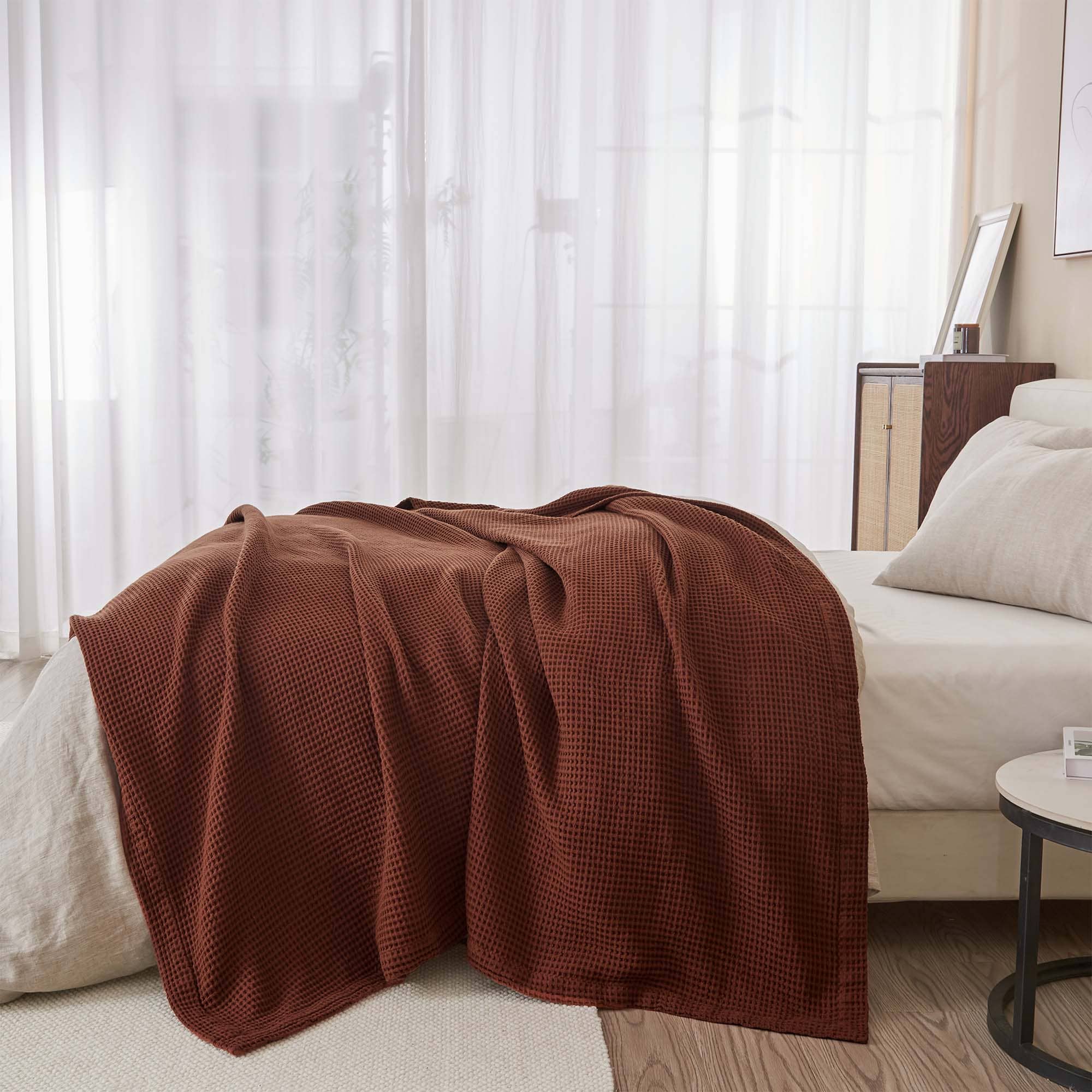 BH Collective - Wholesale Bedding Blanket - Bed Blanket - 100% Cotton Waffle Weave - Mikala Collection34