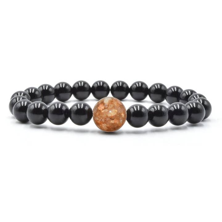 Usa una verdadera pieza de Carolina del Sur: ágata negra para venta al por mayor de Homes Bracelets